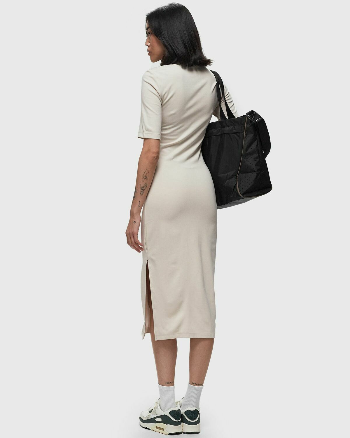 Nike Nike Sportswear Essential Tight Midi Dress White Dresses Nike