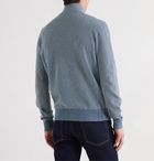 Loro Piana - Roadster Striped Cashmere Half-Zip Sweater - Blue