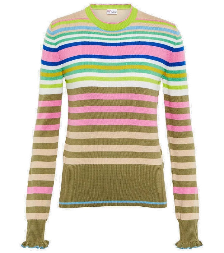 Photo: REDValentino Cotton and wool-blend sweater