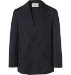 Studio Nicholson - Double-Breasted Virgin Wool Suit Jacket - Blue