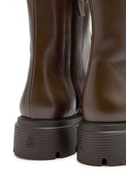 Stuart Weitzman Hudson Leather Chelsea Boots Brown