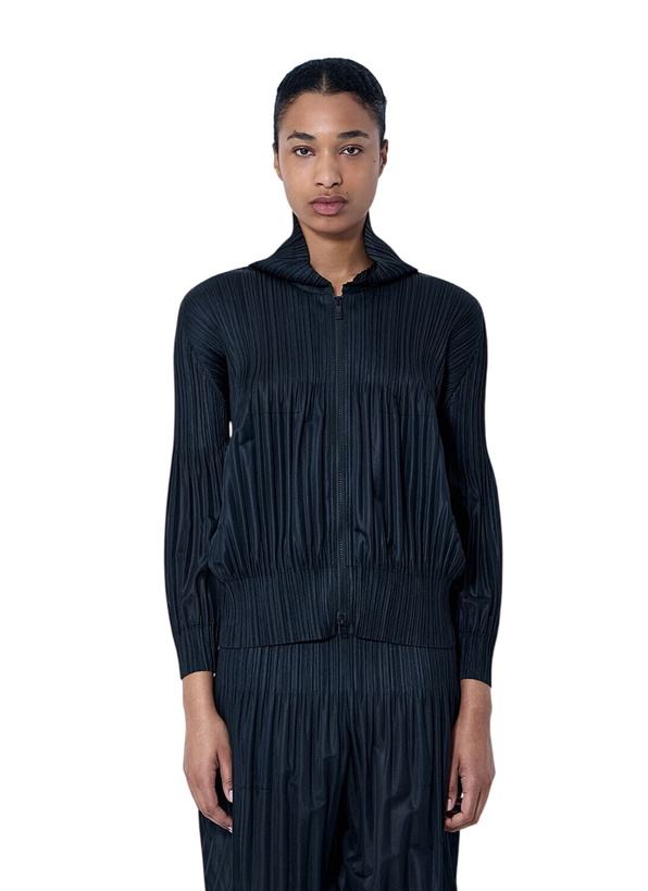 Photo: Pleats Please Issey Miyake Pleated Zip-Up Jacket