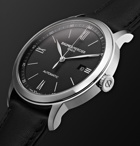 Baume & Mercier - Classima Automatic 42mm Stainless Steel and Leather Watch - Black