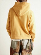 Visvim - Jumbo Garment-Dyed Cotton-Blend Jersey Hoodie - Yellow