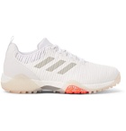 Adidas Golf - CodeChaos Faux Leather and Coated-Mesh Sneakers - White