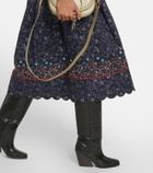 See By Chloé Floral cotton midi skirt