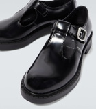 Prada Leather T-Strap Mary Jane shoes