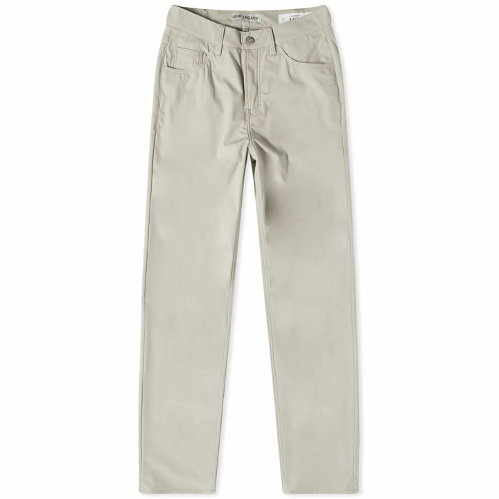 Photo: Our Legacy Men's Formal Cut Pant in Dusty White Muted Scuba