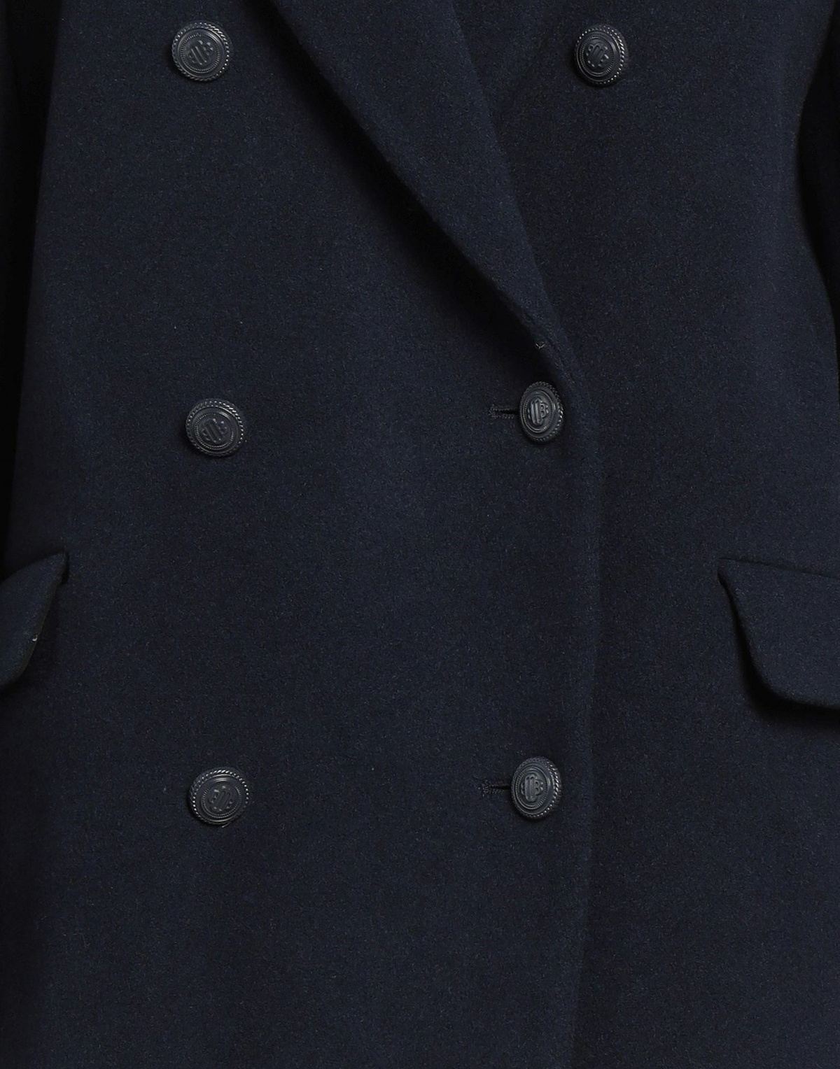 Maje Womens Coat Midnight in Blue