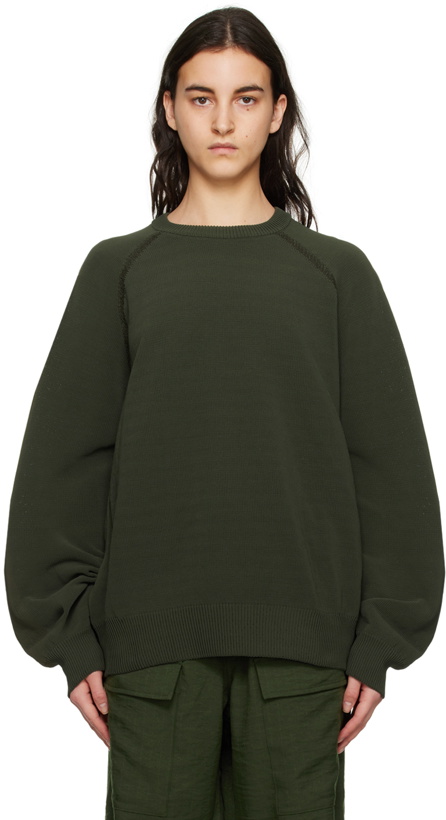 Photo: Y-3 Green Classic Sweater