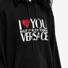 Versace Women's I Love Print Hoody in Black