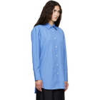 ANINE BING Blue Plaza Shirt