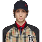 Burberry Navy Monogram Baseball Cap