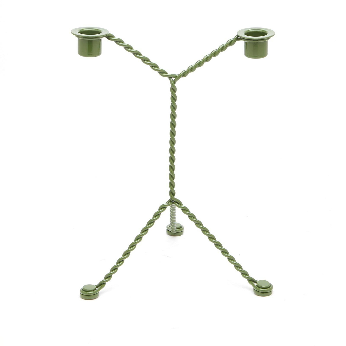 HAY Wire Candleholder in Green 