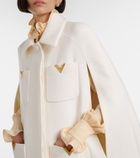 Valentino VLogo wool cape