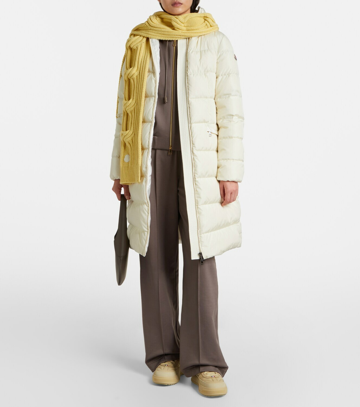 Moncler Altive leather-trimmed sneakers