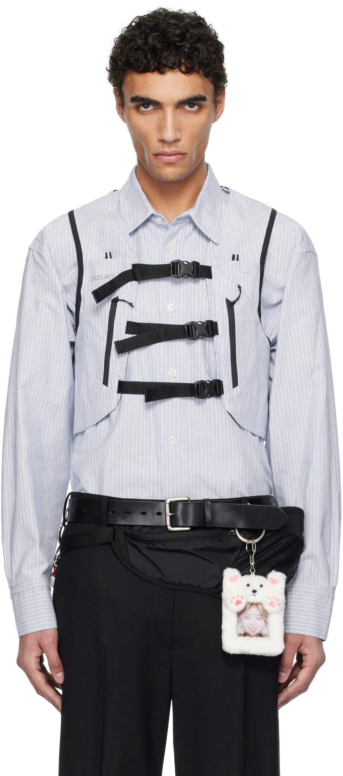 Doublet Grey Hologram Coating Shorts Doublet