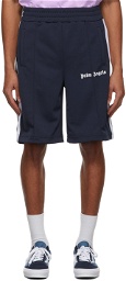 Palm Angels Navy Classic Track Shorts