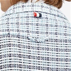 Thom Browne Men's Crochet Shirt Jacket in Medium Blue