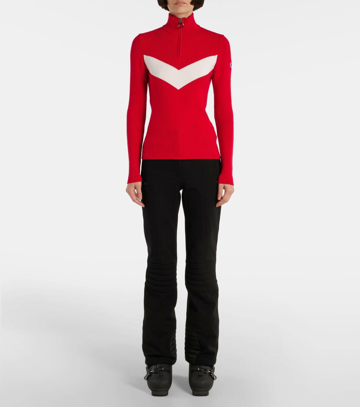 Fusalp Andromede ribbed-knit half-zip sweater