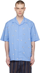 VIKTOR & ROLF MISTER MISTER Blue Sequin Shirt