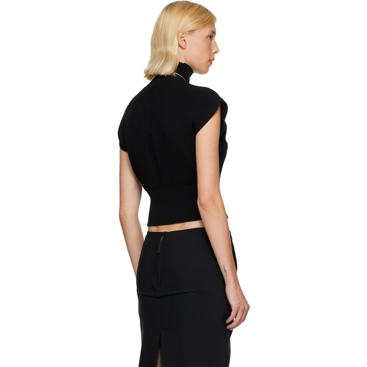 Rick Owens Black Tower SL Turtleneck