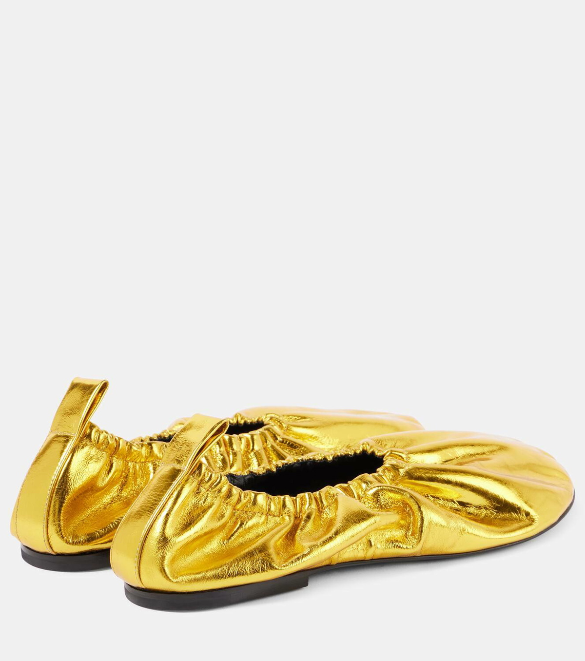 Jil Sander Beige Goatskin Ballet Flats