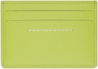 MM6 Maison Margiela Green Numeric Card Holder