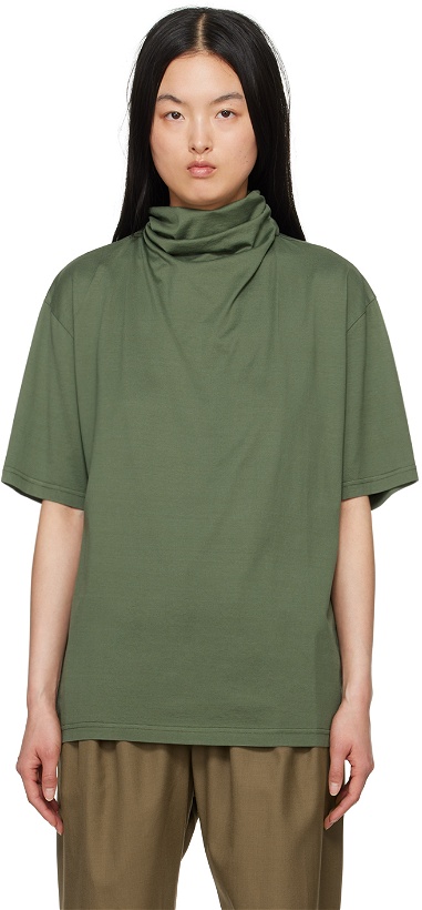 Photo: LEMAIRE Green Scarf T-Shirt