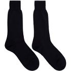 Ermenegildo Zegna Navy Extrafine Wool Socks