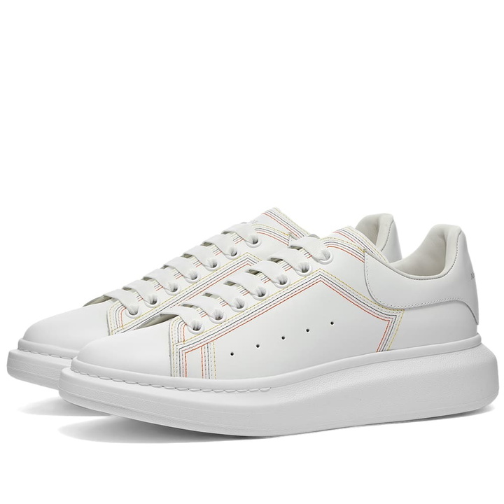 Photo: Alexander McQueen Contrast Stitch Wedge Sole Sneaker