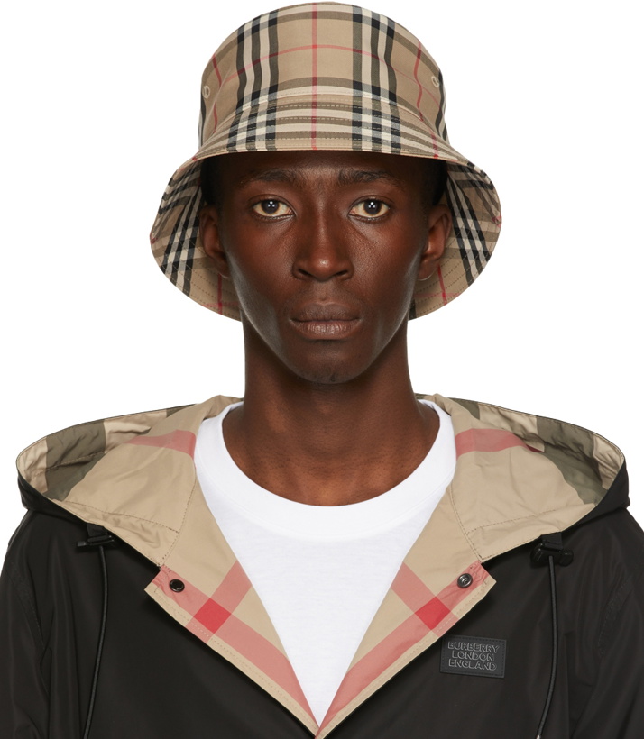 Photo: Burberry Beige Vintage Check Bucket Hat