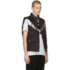 Isabel Marant Black and Silver Dream Puffer Vest