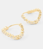 Sophie Bille Brahe Petite Courant 18kt gold drop earrings with diamonds