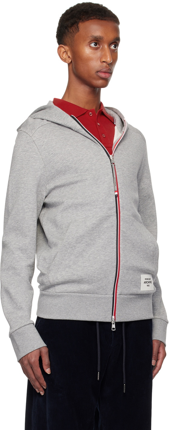 パーカー・フーディ Moncler Gray Zip-Up Sweatshirt Moncler Gray Zip-Up Hoodie Moncler