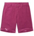 Etro - Linen Shorts - Pink