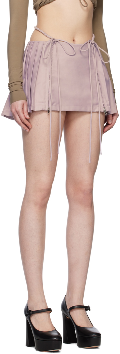 Nodress SSENSE Exclusive Purple Miniskirt