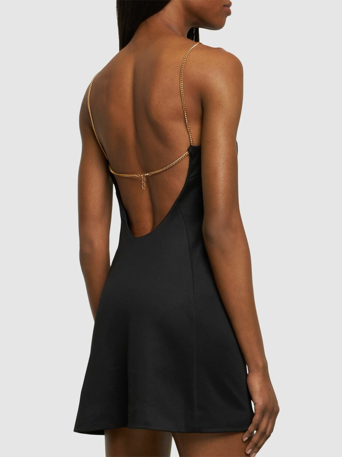 PALM ANGELS - Open Back Chain Mini Dress Palm Angels