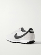 Nike - LD-1000 Leather and Brushed Suede-Trimmed Mesh Sneakers - Gray