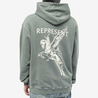 Represent Men's Power And Speed Hoodie in Olive