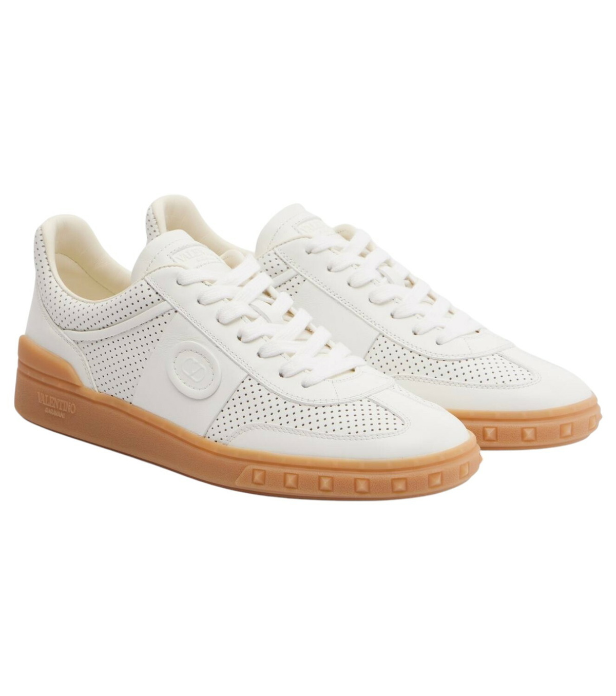 Valentino Garavani Embellished Canvas Chromathon Sneakers