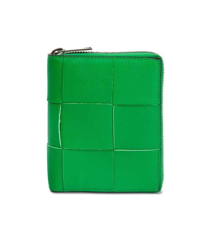 Photo: Bottega Veneta - Intreccio leather wallet