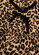Sleeper The Bow Leopard-print Twill Pyjama set