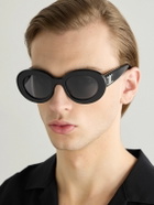 CELINE - Oval-Frame Acetate Sunglasses