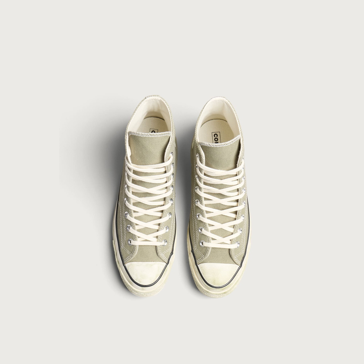 Converse Chuck Taylor 1970s Hi Faded Canvas Sneaker in Olive Android/Egret/Black