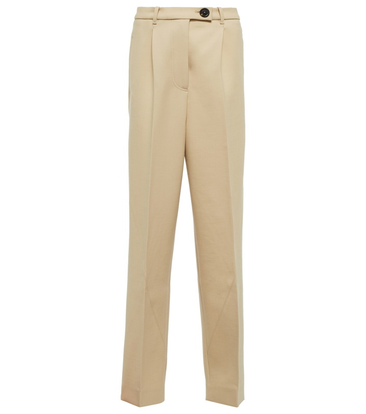 Photo: Peter Do - High-rise wool-blend straight pants