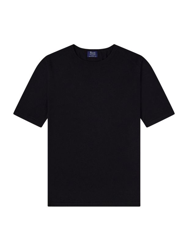 Photo: William Lockie - Virgin Wool T-Shirt - Black
