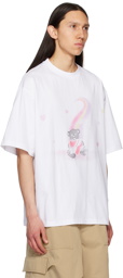 We11done White Teddy Bear T-Shirt