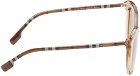 Burberry Brown Round Cat-Eye Acetate Sunglasses