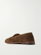 Drake's - Henri Summer Suede Loafers - Brown